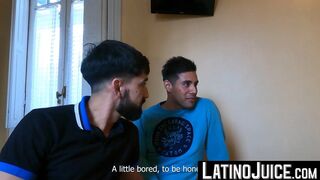 LatinoJuice.com - Horny Latino couples swaps partner to fuck in gay foursome