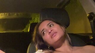 My friend's girlfriend begs me to fuck her in the car in the middle of a public street