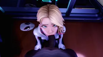 Fortnite Spider-Gwen Sucks BBC for the first time