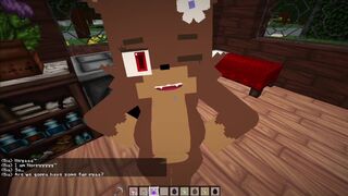 Minecraft Bia the Teddy Bear is getting a Rough Ponding in her Tight ASS