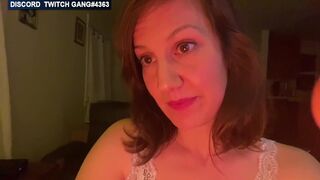 Twitch streamer girl flashing big boobs and accidental nip slip 173