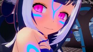 Vtuber Shylily Fucks for a Job Promotion... Lots of Creampies - Anime Hentai 3d Compilation