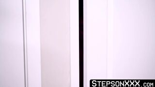 StepsonXXX.com - My hung friend Amone Bane joins me and my stepdad to fulfill our wil