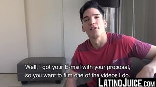 LatinoJuice.com - I undressed my boyfriend Tommy so I can slide his fat cock between