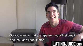 LatinoJuice.com - I undressed my boyfriend Tommy so I can slide his fat cock between