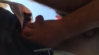 Mature Daddy Strokes Outdoors