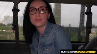 BangbrosPassword.com - Scarlett gets her pussy banged in the city bus by a stranger