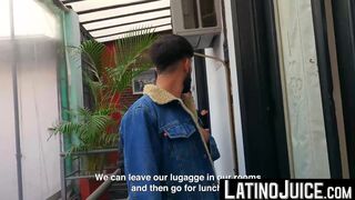 LatinoJuice.com - Latino stud Francis gets dripping wet facial cum from Gustavo