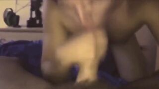 Twink Sucks Big Cock in Amateur Video