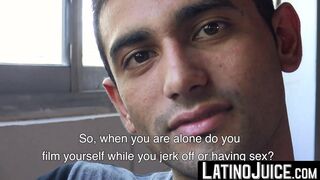 LatinoJuice.com - I covered erotic Joels beautiful face with my sticky load of hot cu