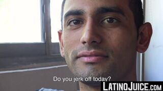 LatinoJuice.com - I covered erotic Joels beautiful face with my sticky load of hot cu