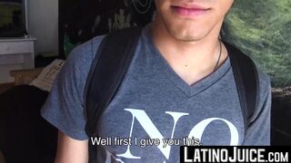 LatinoJuice.com - Innocent stud Jota exposes his uncut dick and masturbates in front