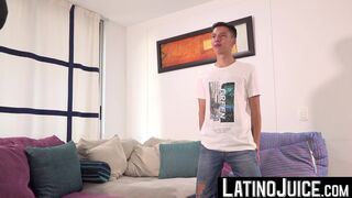 LatinoJuice.com - Shy twink Benjamin Porter pounded Antu Burghos tight ass