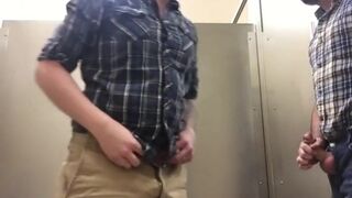 Bubby Barebacks Pup in a Public Stall