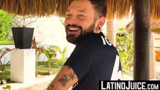 LatinoJuice.com - Tattooed latino Igor Lucious wanks my cock to harvest juicy cum