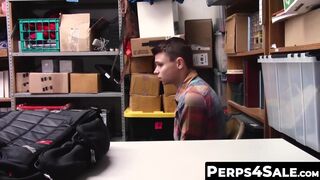 Perps4Sale.com - Cute Gay Twink Barebacked by Hot policeman for Stealing