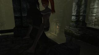 18 y.o. Quadrober skinny girl thinks that she is red cat (for Skyrim!)