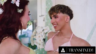 TRANSFIXED - Gorgeous Redhead Emma Rose Explores Her Sexuality With Gay Femboy Foxy Alex