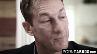 PornTaboos.com - Dad's hot threesome with daughter and wife explores forbidden desire