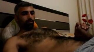 Hairy Horny Daddy Strokes His Big Cock