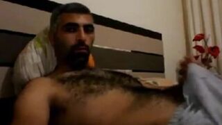 Hairy Horny Daddy Strokes His Big Cock