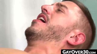 GayOver30.com - Dolf bends Bryan Cole over for an intense anal fucking session