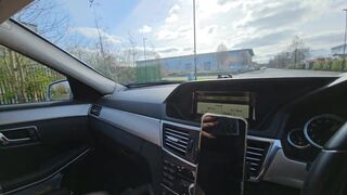 Handjob in a Car by Sexy GF Leads to a Quick Public Cumshot