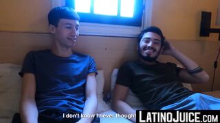 LatinoJuice.com - Skinny Latino teen Cesar Rose rides stud Franco Sins big dick