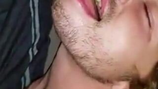 Bareback Amateur Takes Big Cock Bareback and Swallows