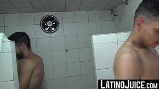 LatinoJuice.com - Gay latino Faisul succumbs to handsome Liams enormous fat penis