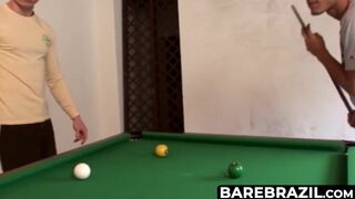 BareBrazil.com - Marcus P and Tj playing billiards turns to fucking session