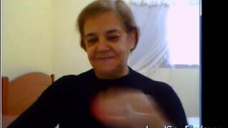 Big-Titted Granny Slut on Webcam