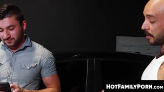 HotFamilyPorn.com - Scott DeMarc deepthroats thick throbbing cock hard