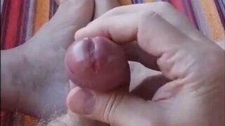 Outdoor Handjob in a Hangmat with a Big-Cocked Twink