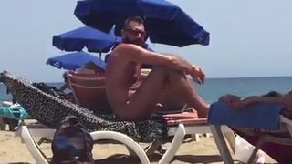 Big-Cock Daddy Bear at the Beach