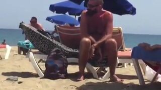 Big-Cock Daddy Bear at the Beach