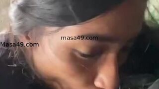 Tamil girl blowjob cum