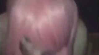 Crossdresser POV Blowjob and Cum Swallow