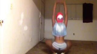 Black Amateur Twerking His Skinny Ass For Anal