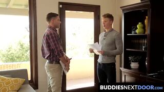 BuddiesNextDoor.com - Bridger Watts folds Alex over and relentlessly pounds his eager