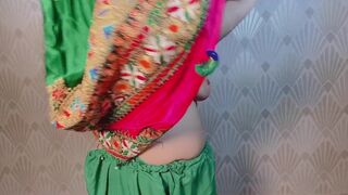 Horny pathan girl with big ass.pushing a cucumber inside her ass and pussy