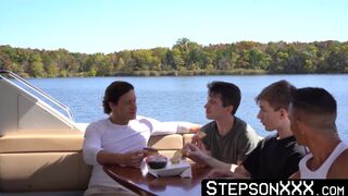 StepsonXXX.com - Caleb Morphy and Oliver Beck bred by their stepdads