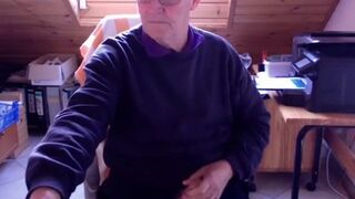 74-Year-Old German Silver Daddy Cums Hard