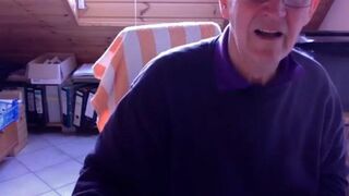 74-Year-Old German Silver Daddy Cums Hard