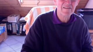 74-Year-Old German Silver Daddy Cums Hard