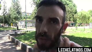 LecheLatinos.com - Bearded Latino's POV raw fuck session with a horny top