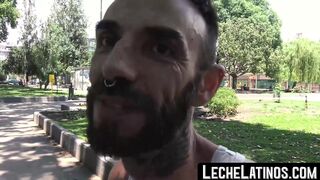 LecheLatinos.com - Bearded Latino's POV raw fuck session with a horny top