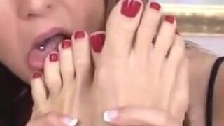 Feet licking