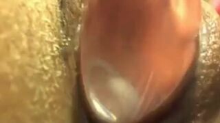 Wet Pussy Close-Up on Webcam