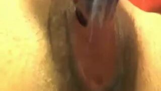 Wet Pussy Close-Up on Webcam